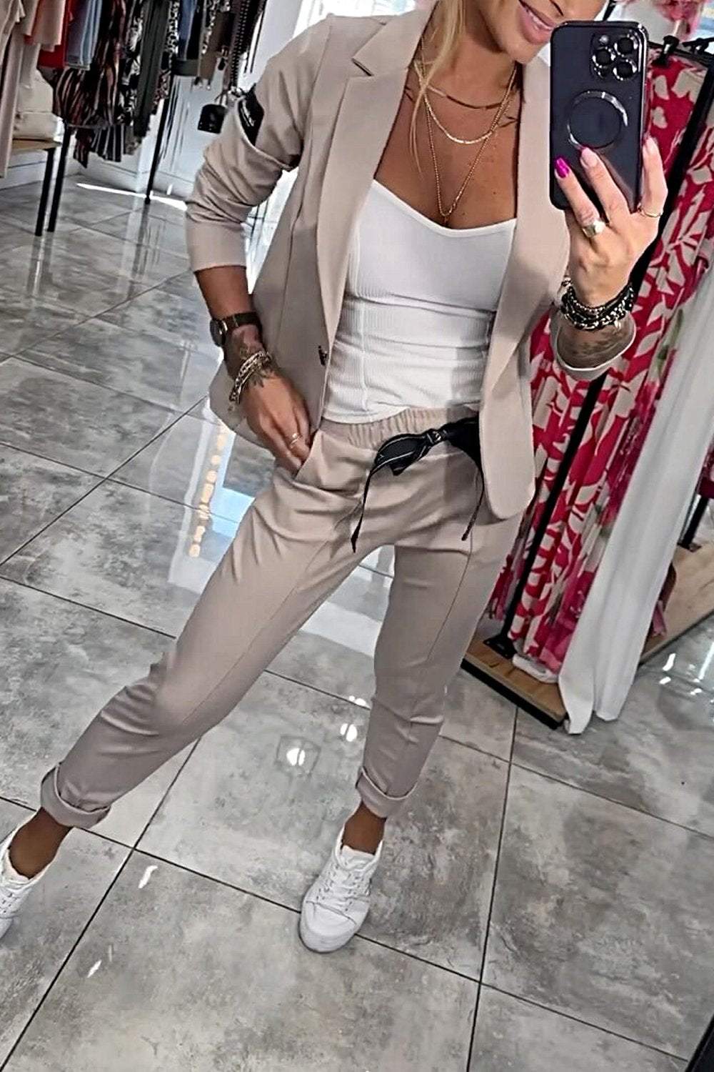 Marie™ - Chaqueta y Pantalones Elegantes de Algodón