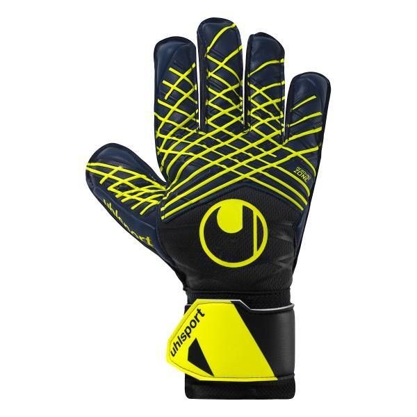 Uhlsport Guantes de portero Prediction Soft Profesional - Marina/Blanco/Amarillo fluo