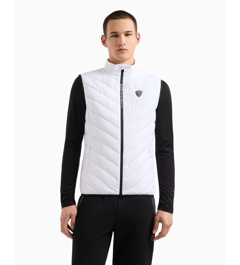 EA7 Chaleco Plegable Premium Shield blanco