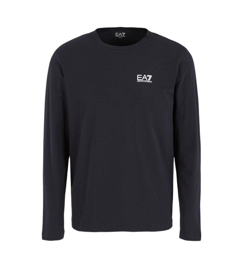 EA7 Camiseta de manga larga de algodón Core Identiy marino