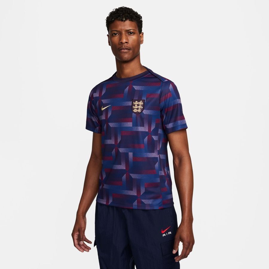 Inglaterra Camiseta de entrenamiento Dri-FIT Academy Pro Antes del partido - Tinta morada/Sésamo
