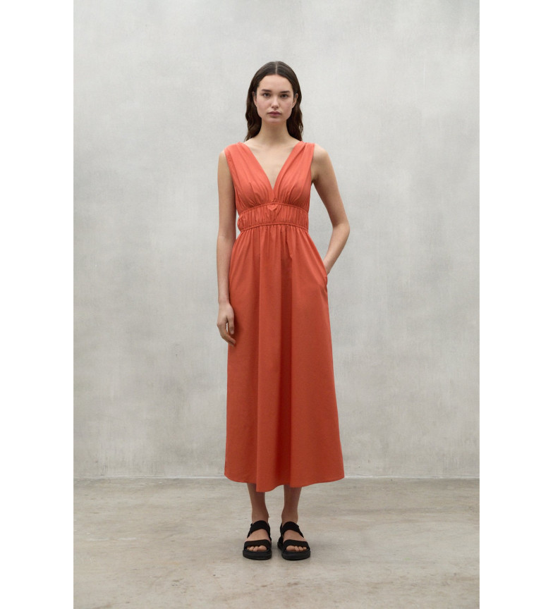 ECOALF Vestido Bornite rojo