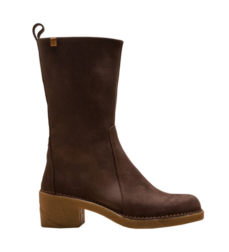 El Naturalista Botas de Piel N5662 Ticino marrón -Altura tacón 5,5cm-
