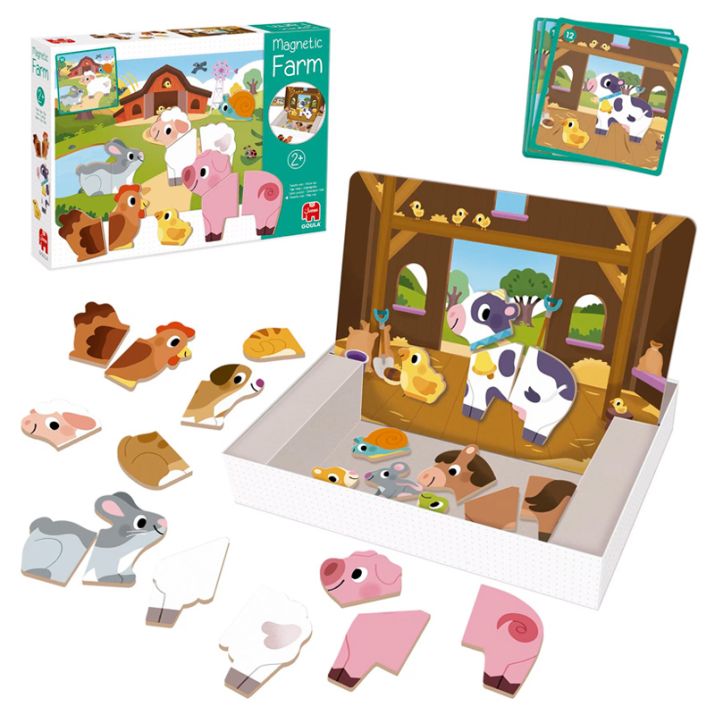 Escenario magnético 12 animales de granja - Goula