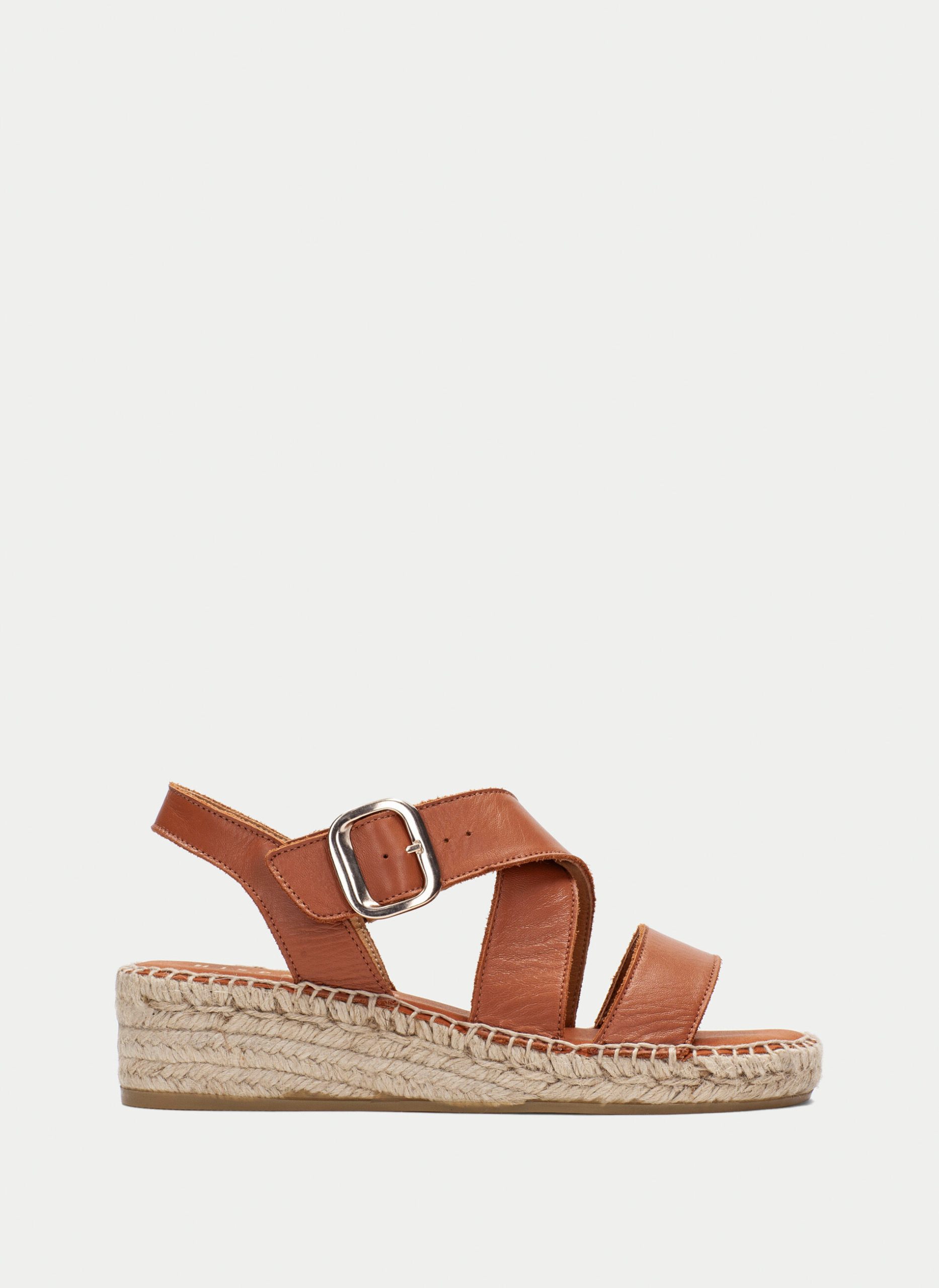 Espadrilles yute cuero-1007