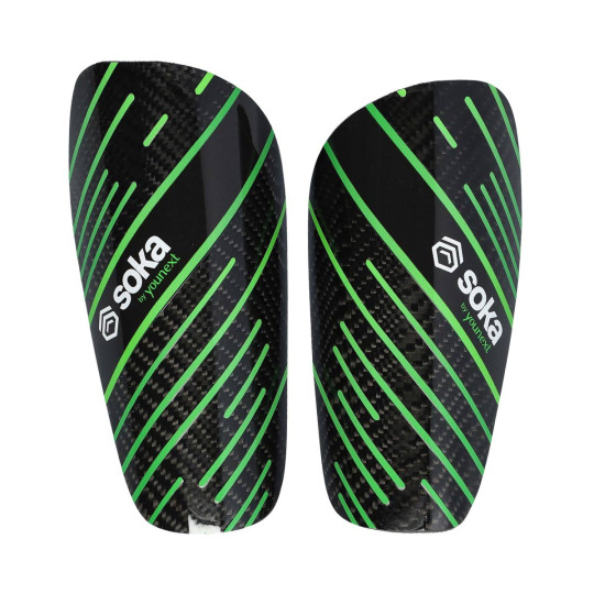 Espinillera Soka Fibra de carbono Black-Gren