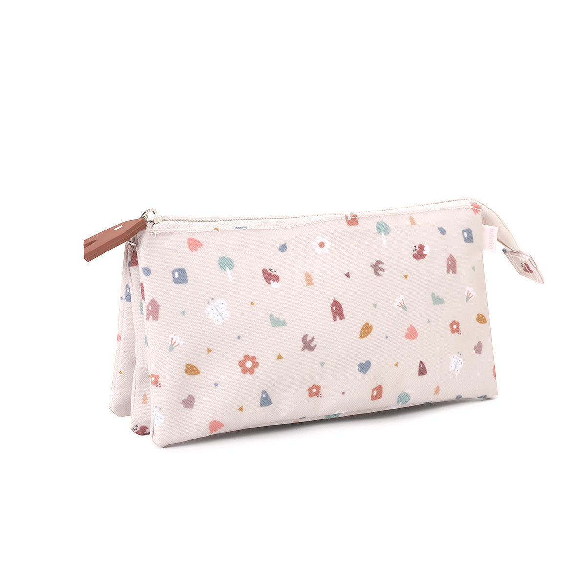 Estuche con 3 compartimentos Tutete Geometric Nature