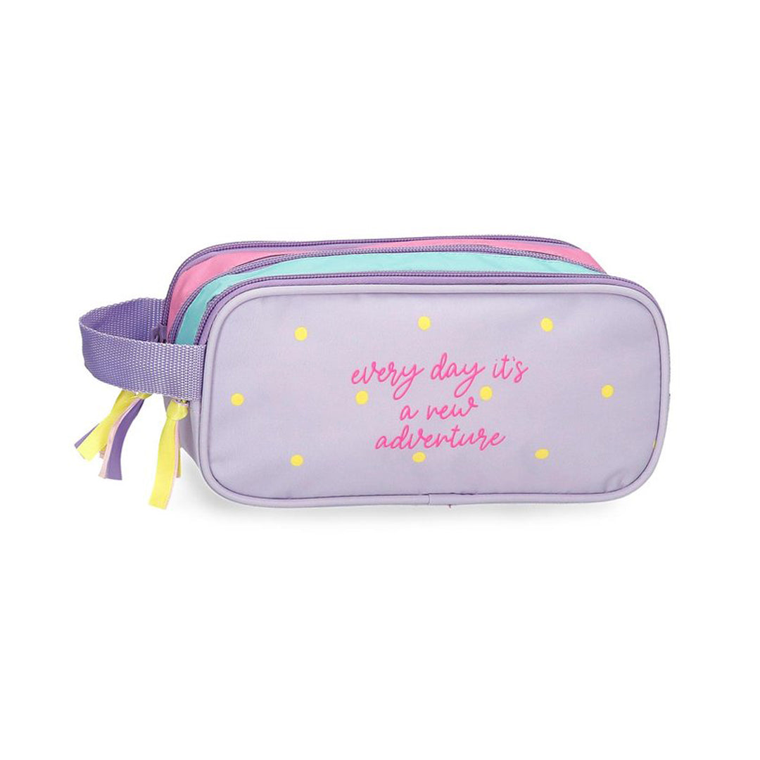 Estuche con 3 compartimentos Joumma Bags - New adventures