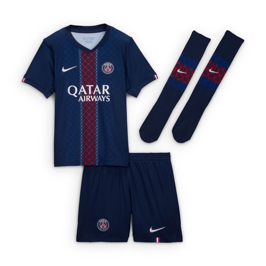 Paris Saint Germain Camisa Primera Equipación 2025/26 Minikit Niños