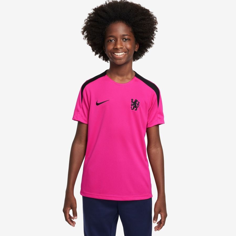 Chelsea Camiseta de entrenamiento Dri-FIT Strike 3ª - Pink Prime/Negro Niños