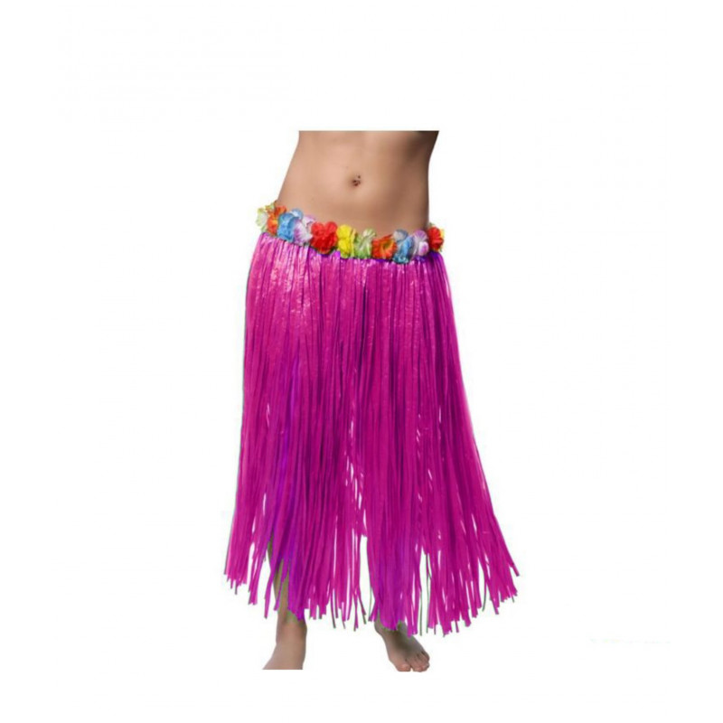 Falda Hawaiana 80cm Rosa Fucsia-2B6-601-C16296ROS