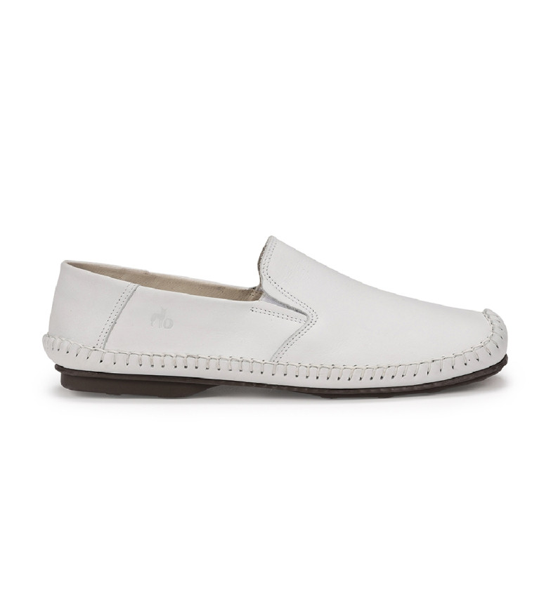 Fluchos Mocasines de piel 612 Natu blanco