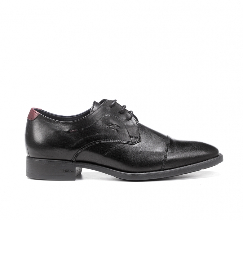 Fluchos Zapatos de piel Luke F1055 Negro