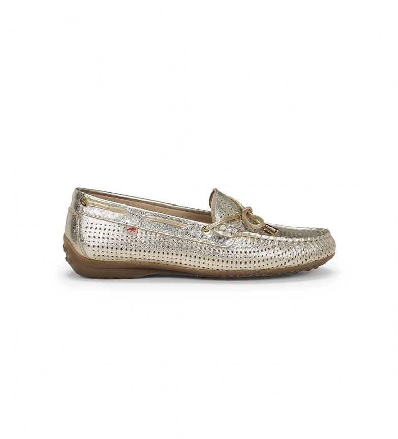 Fluchos Mocasines de Piel Bruni F1428 dorado