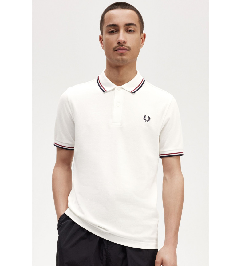 Fred Perry Polo ribete blanco