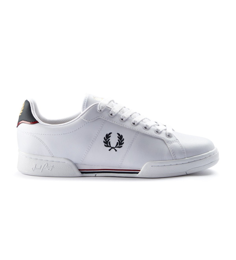 Fred Perry Zapatillas de piel B721 blanco