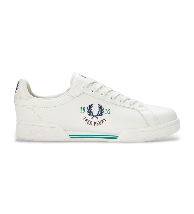 Fred Perry Zapatillas de piel B722 blanco