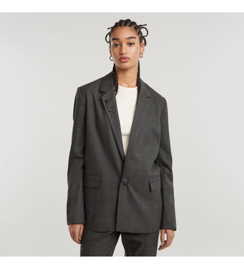 G-Star Americana Check Boyfriend gris oscuro