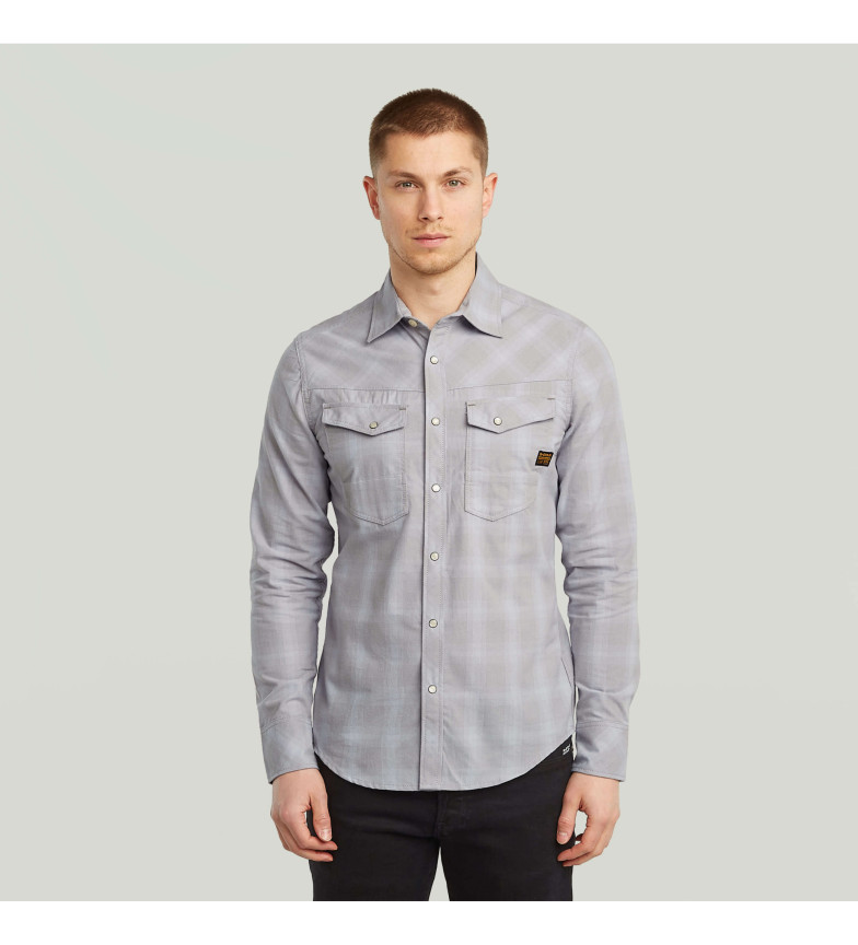 G-Star Camisa Dakota Slim gris