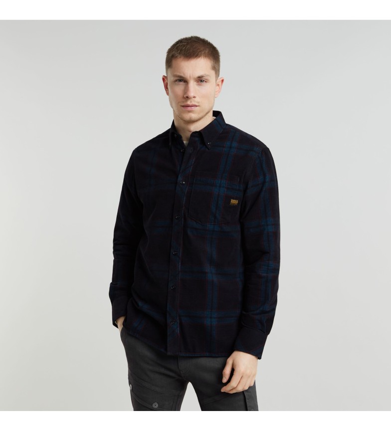 G-Star Camisa One Pocket Regular marino