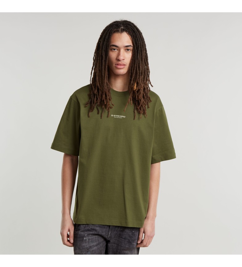G-Star Camiseta Center Chest Boxy verde