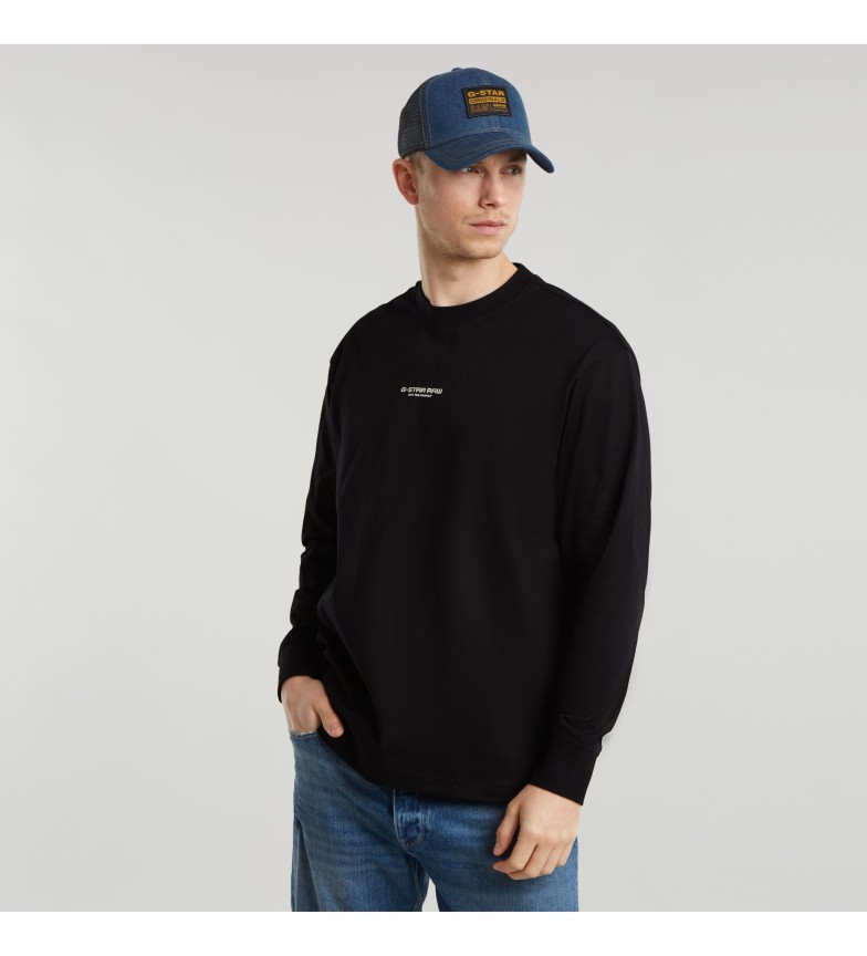 G-Star Camiseta Center Chest Boxy negro