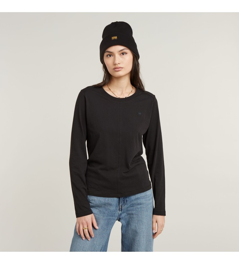 G-Star Camiseta Front Seam negro