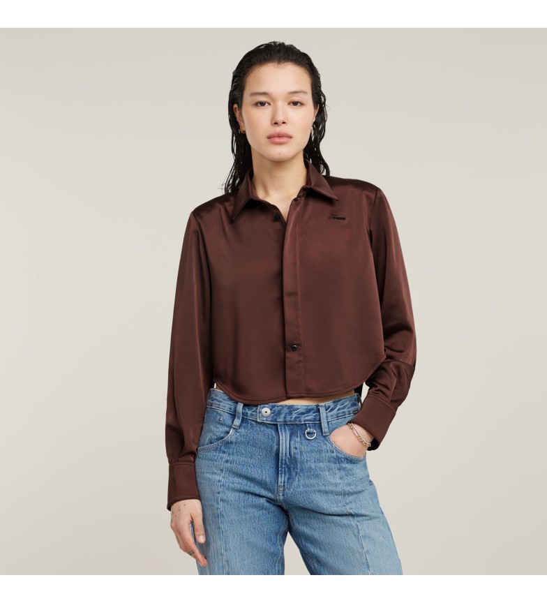 G-Star Camisa Holiday Croppedmarrón