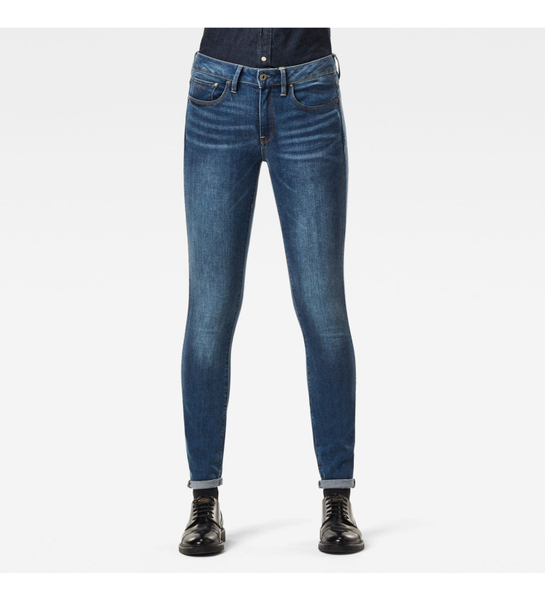 G-Star Jeans 3301 Mid Skinny azul