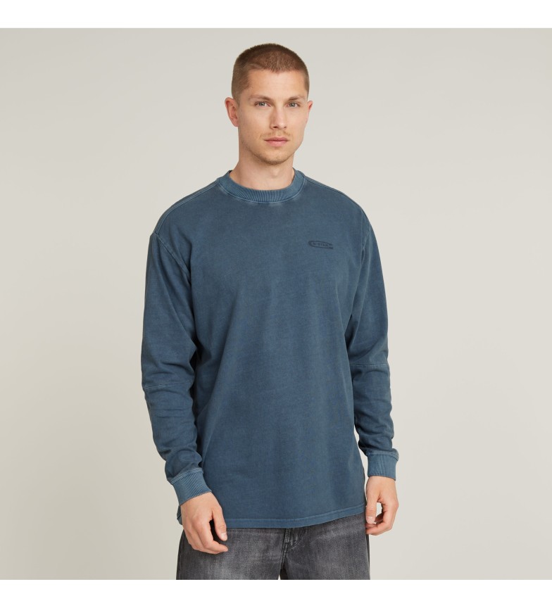 G-Star Camiseta Pigment Dye Loose azul