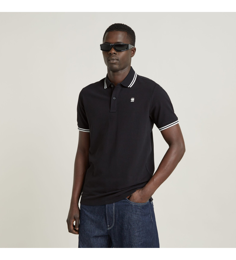 G-Star Polo Dunda Slim Stripe negro