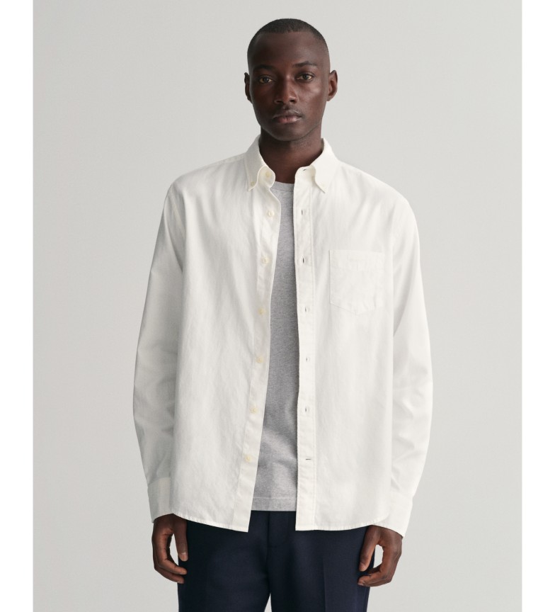 Gant Camisa Oxford Regular Fit Archive blanco