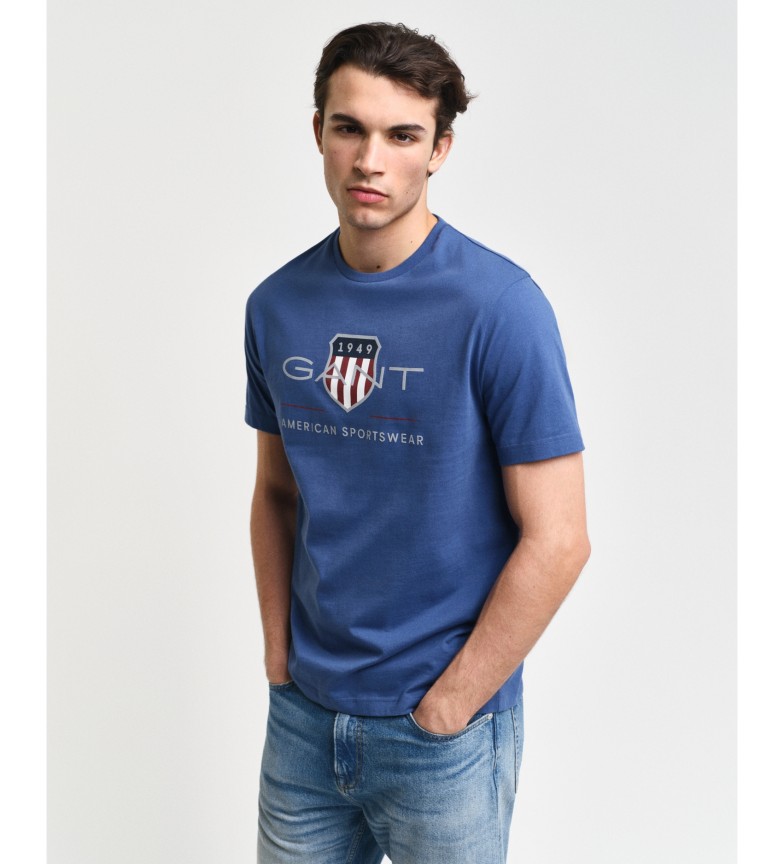 Gant Camiseta Archive Shield azul