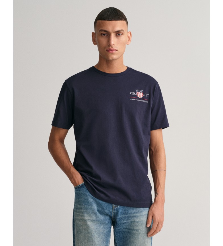 Gant Camiseta bordada Archive Shield marino