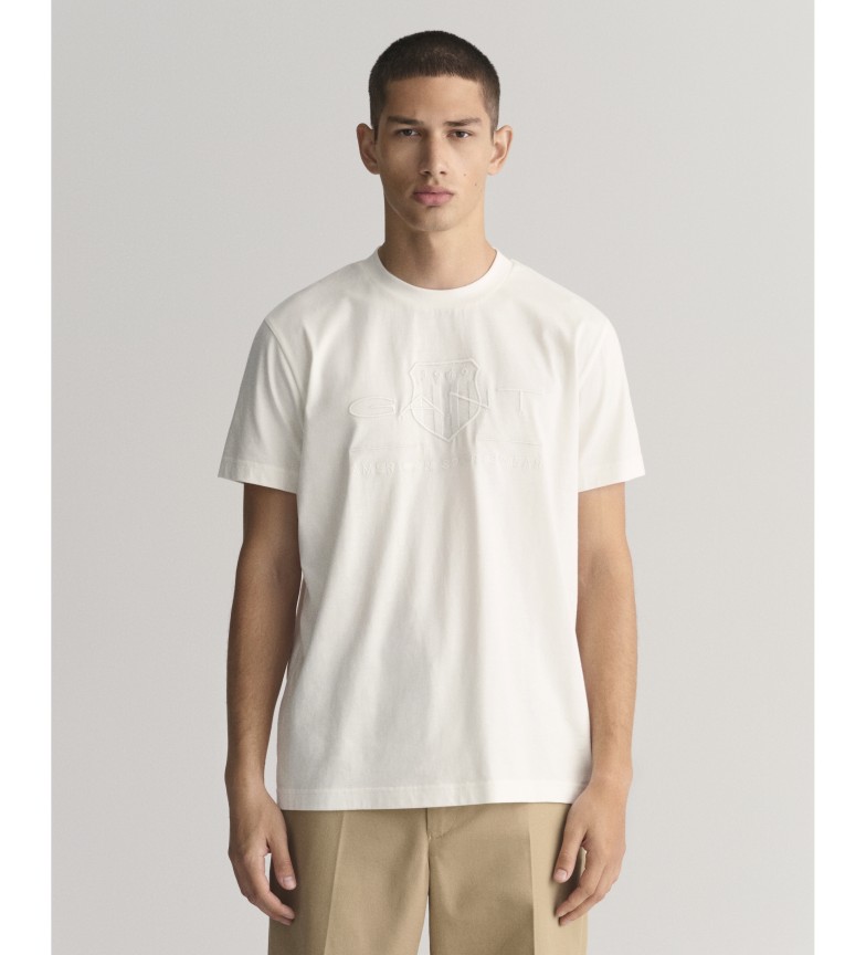 Gant Camiseta Tonal Archive Shield blanco