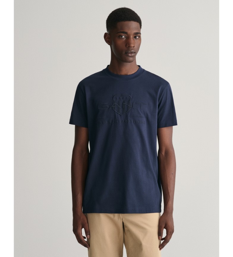 Gant Camiseta Tonal Archive Shield marino