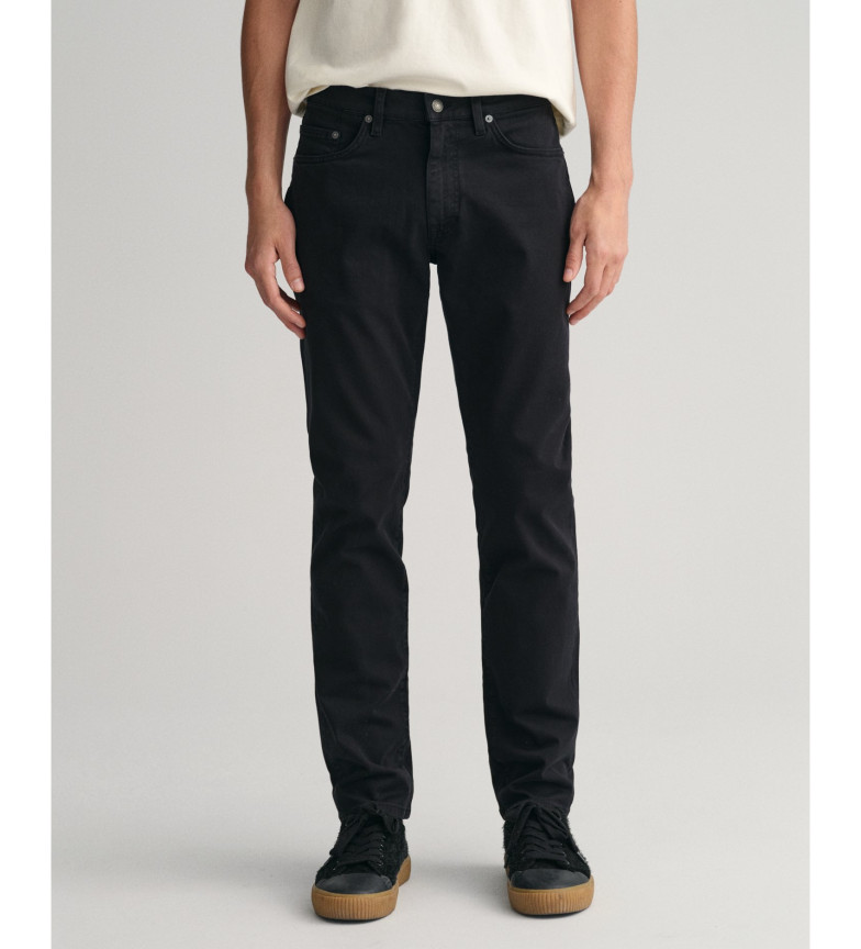 Gant Jeans de corte regular negro