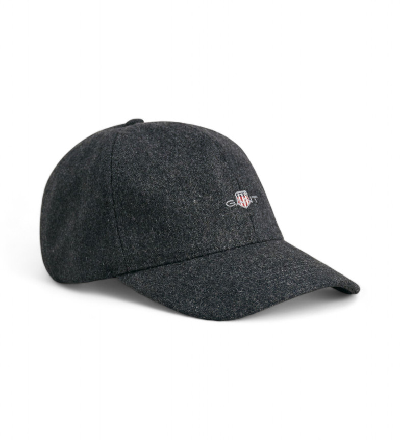 Gant Gorra de lana melton Shield gris oscuro