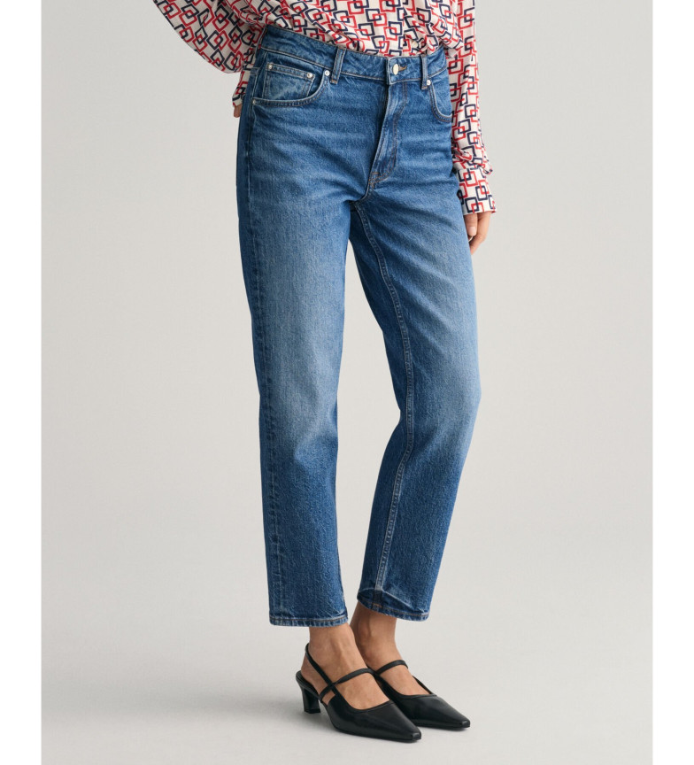 Gant Jeans tobilleros con pernera recta azul