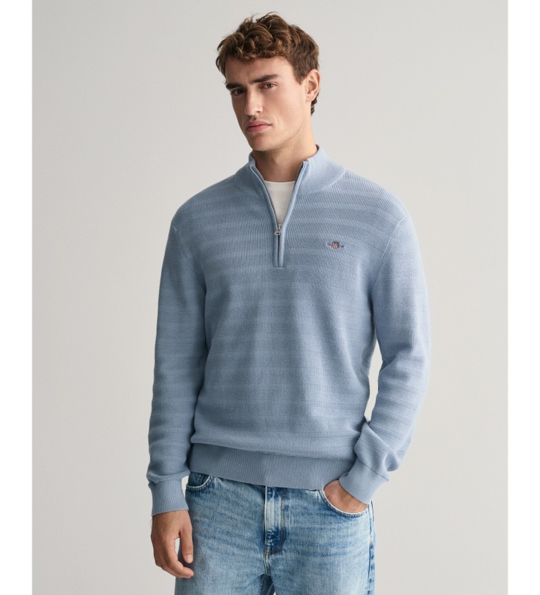 Gant Jersey a rayas con textura azul