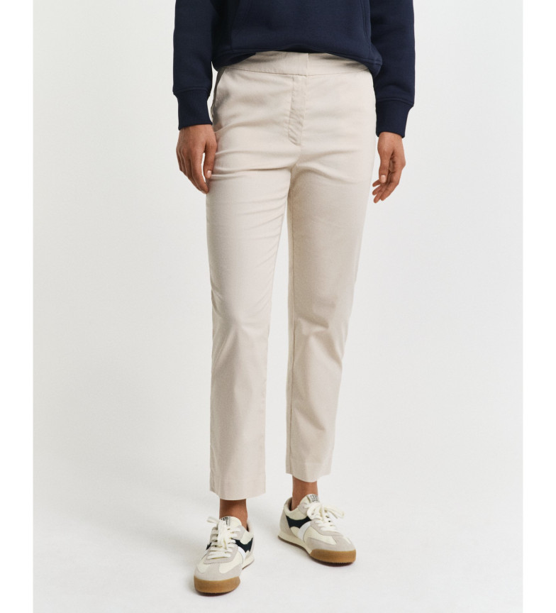 Gant Pantalón de vestir Slim Fit Cigarette beige