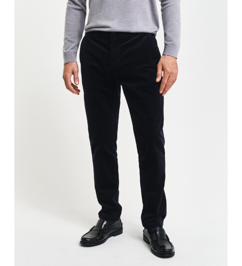 Gant Pantalón Chino Slim Fit De Pana marino