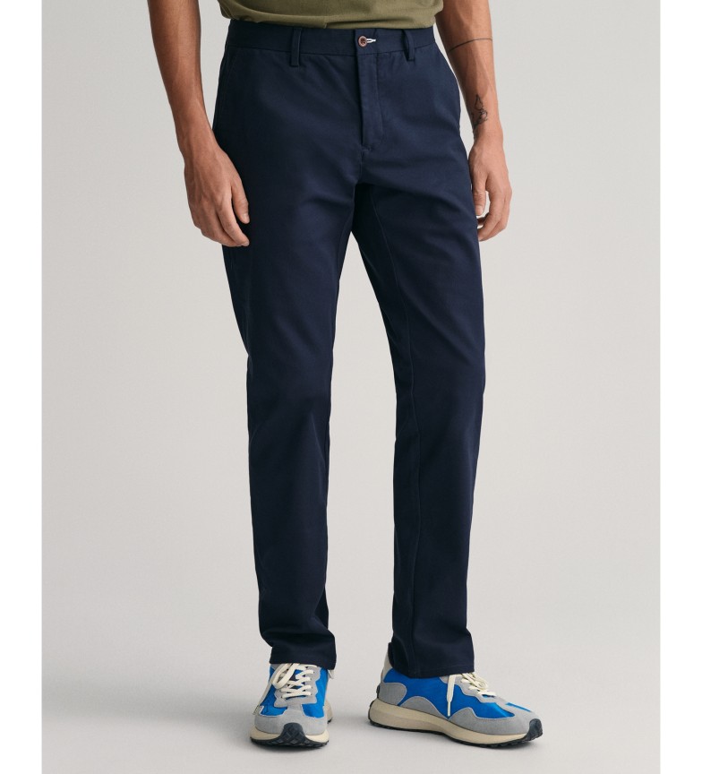 Gant Pantalón chino Slim Fit Tech Prep marino