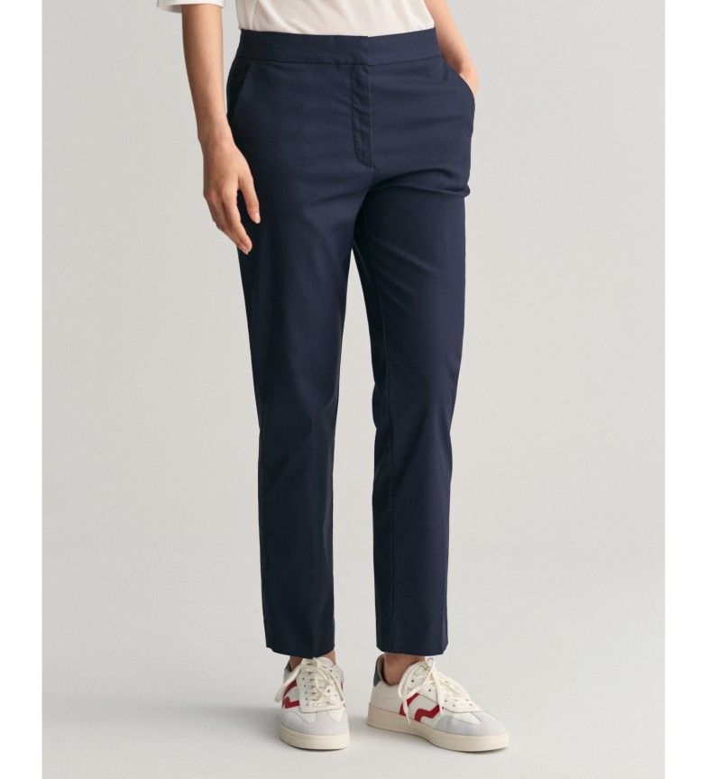 Gant Pantalón Slim Fit Cigarette marino