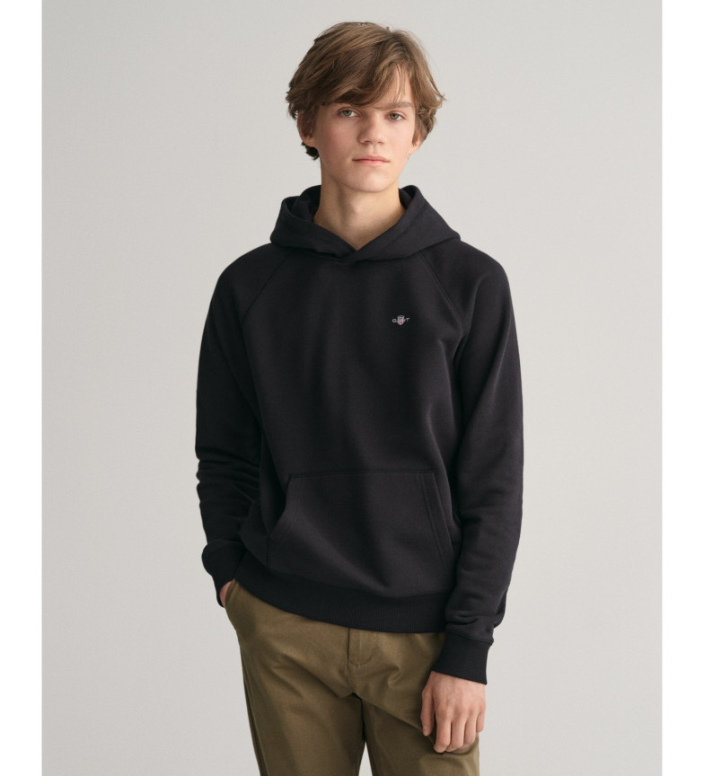 Gant Sudadera con capucha Shield negro