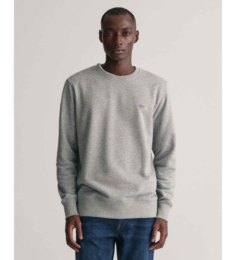 Gant Sudadera Shield de cuello redondo gris