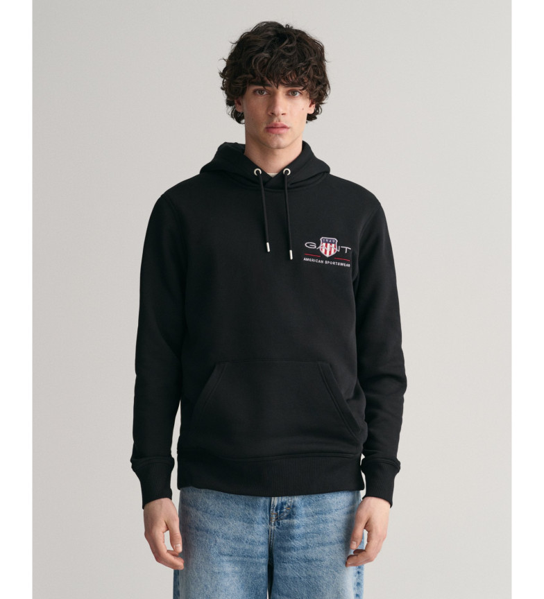 Gant Sudadera con capucha Archive Shield Medium negro