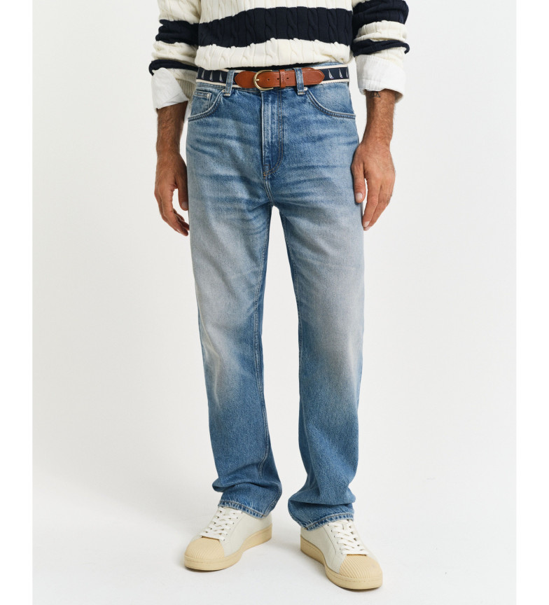 Gant Jeans Straight Fit azul