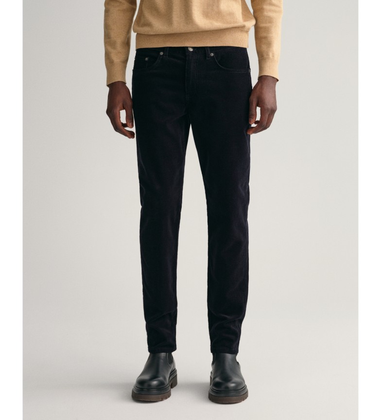 Gant Jeans de pana Slim Fit marino