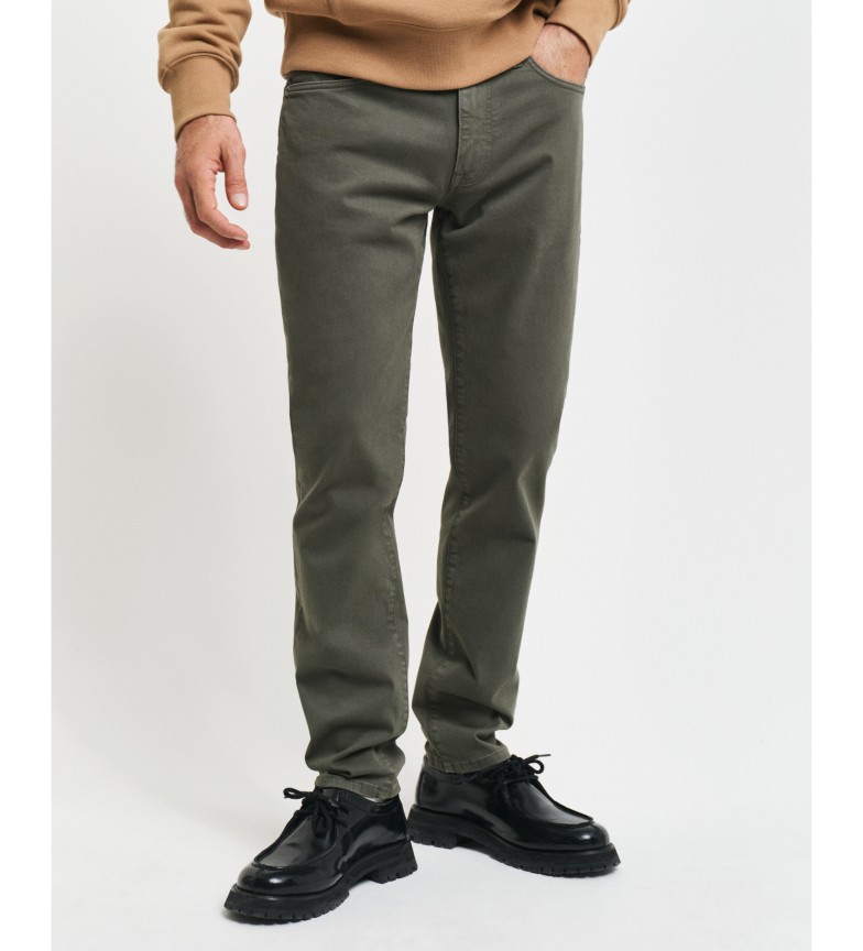 Gant Jeans Slim Fit Desert verde
